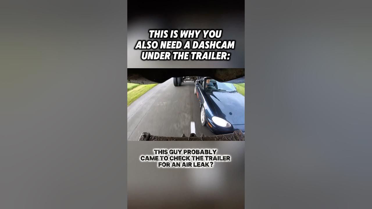 This is why you also need a dashcam under the trailer as a semi truck driver. #trucking #trucker This is why you also need a dashcam under the trailer as a semi truck driver. #trucking #trucker