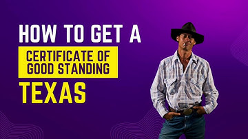 Certificate of Good Standing Texas #certificateofgoodstanding