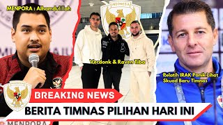 AKHIRNYA TIBA❗Menpora Konfirmasi Verdonk & Raven✅Pelatih Irak Panik🤣 Pemain Abroad Filipina Menolak😱