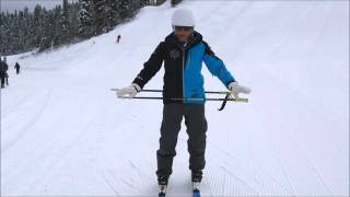 Body, hip alignment in alpine skiing