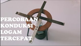 Percobaan Konduksi Logam Tercepat: Besi vs Tembaga vs Kuningan vs Alumunium