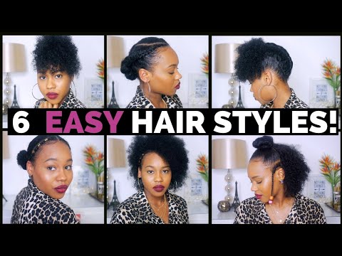 6 Easy Natural Hair Styles On Short To Medium Length Hair Queenteshna