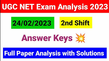 UGC NET Paper Analysis held on 24 Feb 2nd Shift 2023| 24 Feb ugc net paper analysis | UGC NET MENTOR