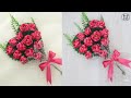 valentine&#39;s day special gift 💐| Satin ribbon rose Bouquet | wrapping flower bouquet