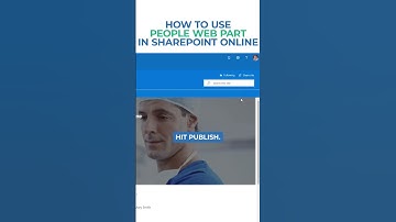 How to use People Web Part in SharePoint Online
