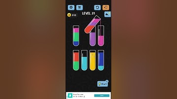Water colour sort | level 21 | Android IOS gameplay