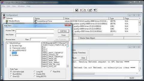 SCADA Data Gateway - Add OPC Client Points Screencast - SDG OV 7