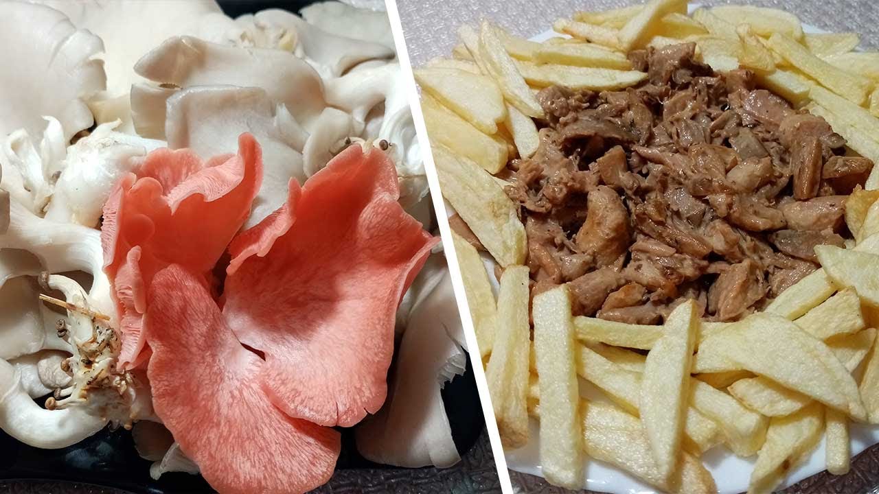 Champignon - أسهل طريقة لطبخ الفطر الطازج البري .. عشاء في 5 دقائق ولا أروع