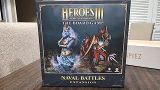 Heroes of Might and Magic III: The Board Game Naval Battles Expansion Unboxing and New Rules.
00:00 Intro
00:50 Opening the Box
01:31 Contents Breakdown
02:43 Dual sided Combat Boards
03:10 Naval Combat
03:57 Empowered Ability Tokens
05:08 Empowered Ability Cards
06:05 Creature Bank Tokens
07:22 Stack Tokens
08:33 Creature Bank Unit Cards
09:08 Creature Bank Combat
11:24 Dragon Utopia Creature Bank Special Rules
11:53 Game Modes in Naval Combat Expansion
13:41 Outro Heroes of Might and Magic III: The Board Game Naval Battles Expansion Unboxing and New Rules.