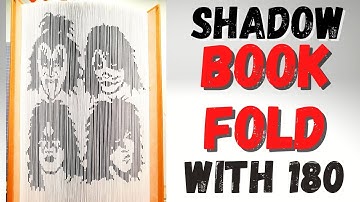 Book Folding Shadow Fold with 180 - Same pattern compared to a Cut and Fold