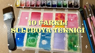 Sulu Boya Teknikleri | 10 Farklı Sulu Boya Tekniği  - Suluboya101 #3