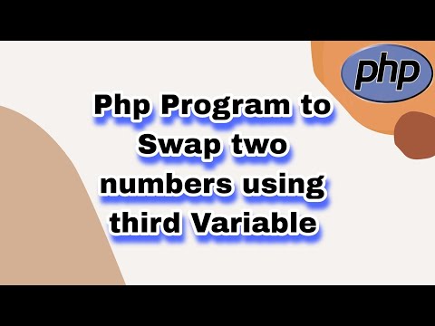 Php Program to swapp two numbers using third Variable || Learn php Program ||