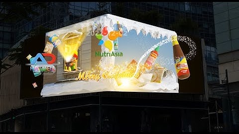 Unveiling Christmas Magic in Naked Eye 3D: Spectacular 3D LED Screen Video Takes Manila by Storm!