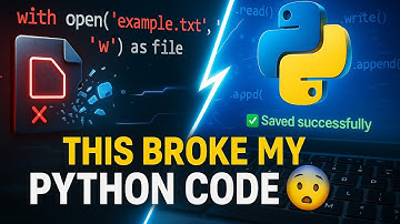 ⚡ This Broke My Python Code 😳 | Fix File Handling Once & For All!