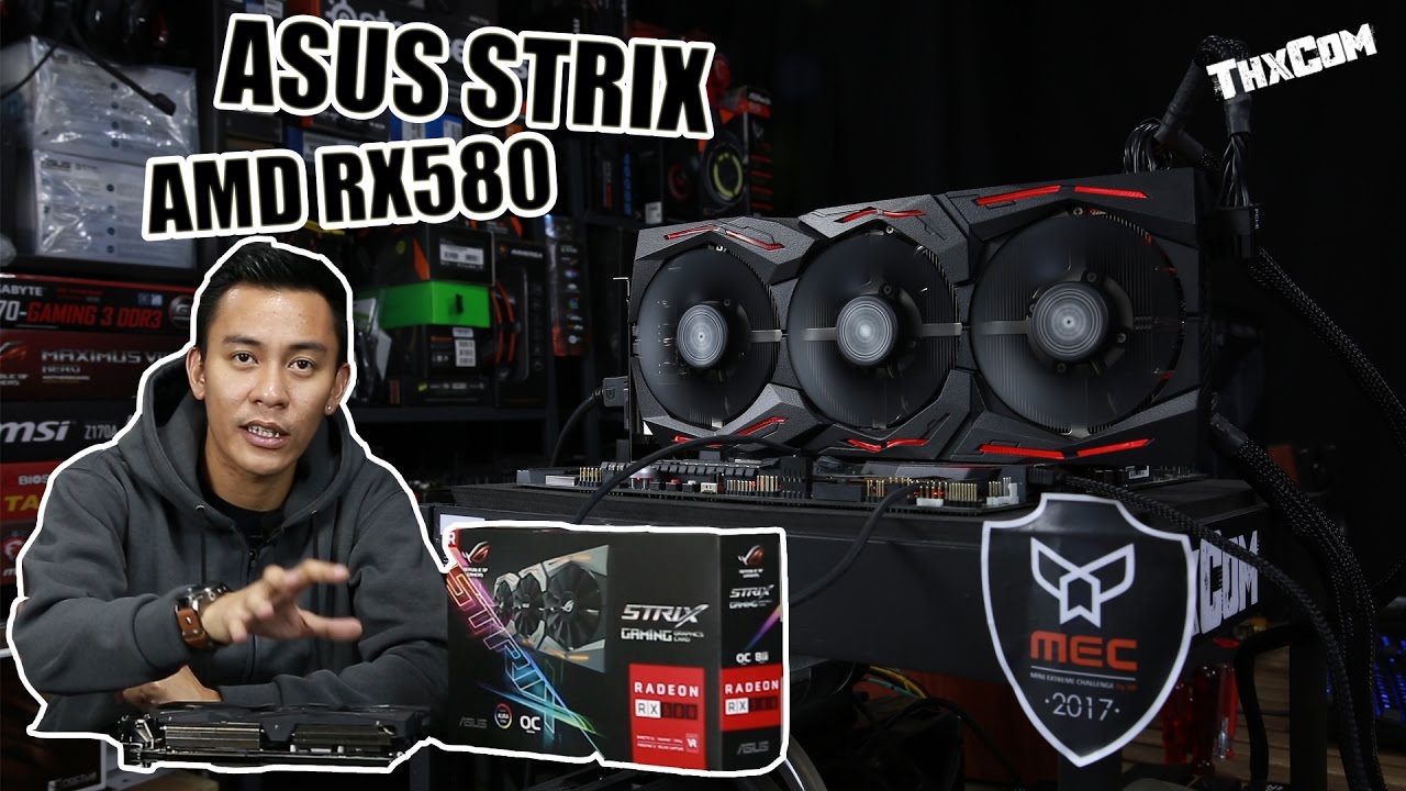 ASUS STRIX AMD RX580 + AMD Ryzen 5 1600X @4.0Ghz[OC Guide] - YouTube