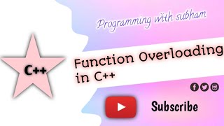 Function overloading in c++ | What is the function overloading in hindi