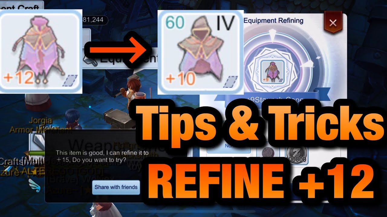 SHARING HOW TO REFINE in Ragnarok mobile : Eternal Love - YouTube