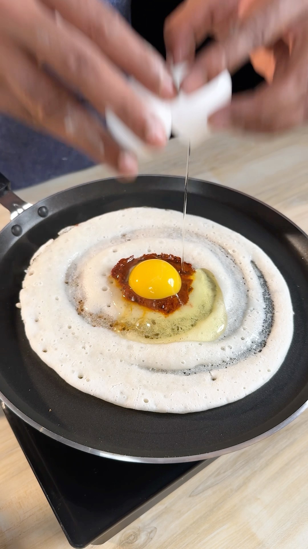 Egg karam dosa #asmr #asmrsounds
