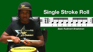 BASIC FOR DRUMMERS | Single Stroke Roll Breakdown