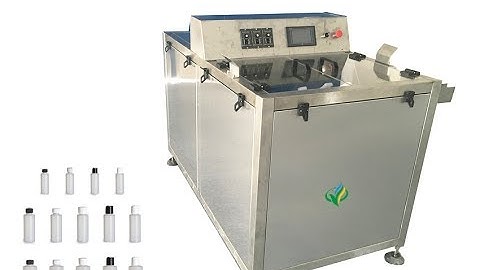 Automatic flat/round bottle unscrambler machines bottles feeding equipment working video
