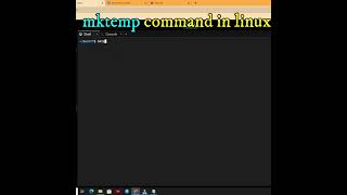 mktemp Command in Linux #shorts