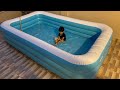 Cho Cho Inflatable Swimming BathTub For Kids & Adults Jumbo Size (10 feet) with pump Swimming pool.