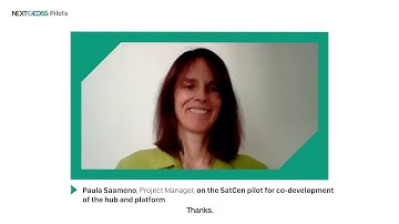 NextGEOSS Pilots experience | Paula Saameno SatCen