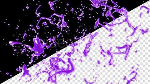 Purple Liquid Drop Explosion | Motion Graphics - Envato elements