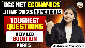 Ugc Net Economics June 2025 Exam Analysis | Answer Key 2025 | Paper Solution 2025 | Pyq