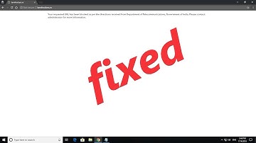 how to fix "your requested url has been blocked"