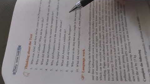 Textual Questions and Answers of The Tempest by Manzoor Ahmad