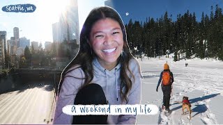 snowshoeing, errands around seattle, sewing | winter weekend diaries