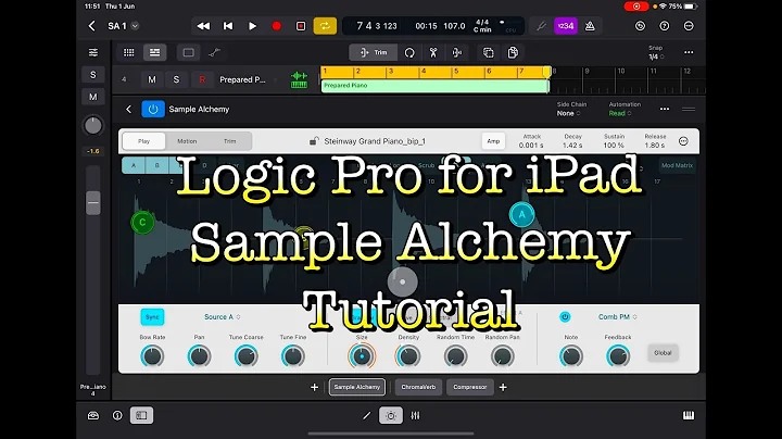 Logic Pro for iPad - The Sample Alchemy Instrument - Tutorial, Walkthrough & Demo