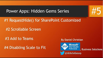 Power Apps Hidden Gems Series 5
