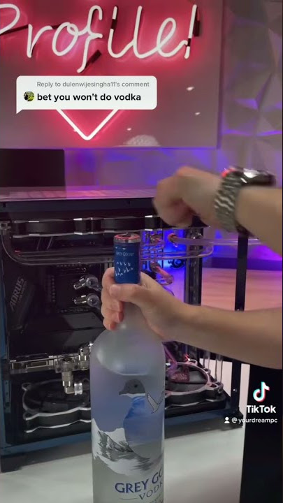 Gaming PC cooled with Vodka?