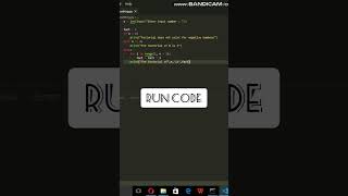 factorial program in python #shorts #python
