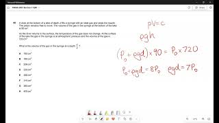 Nsaa 2023 Physics Section 1 Q40