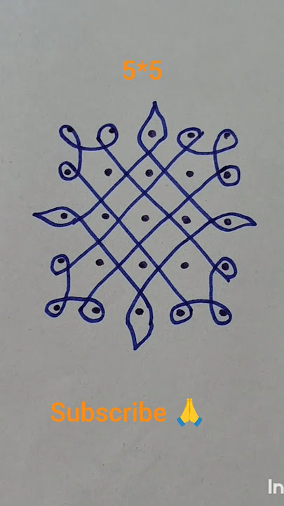 Easy rangoli for beginners 🌺 Navaratri special rangoli 🌹 Navaratri special muggulu #shorts