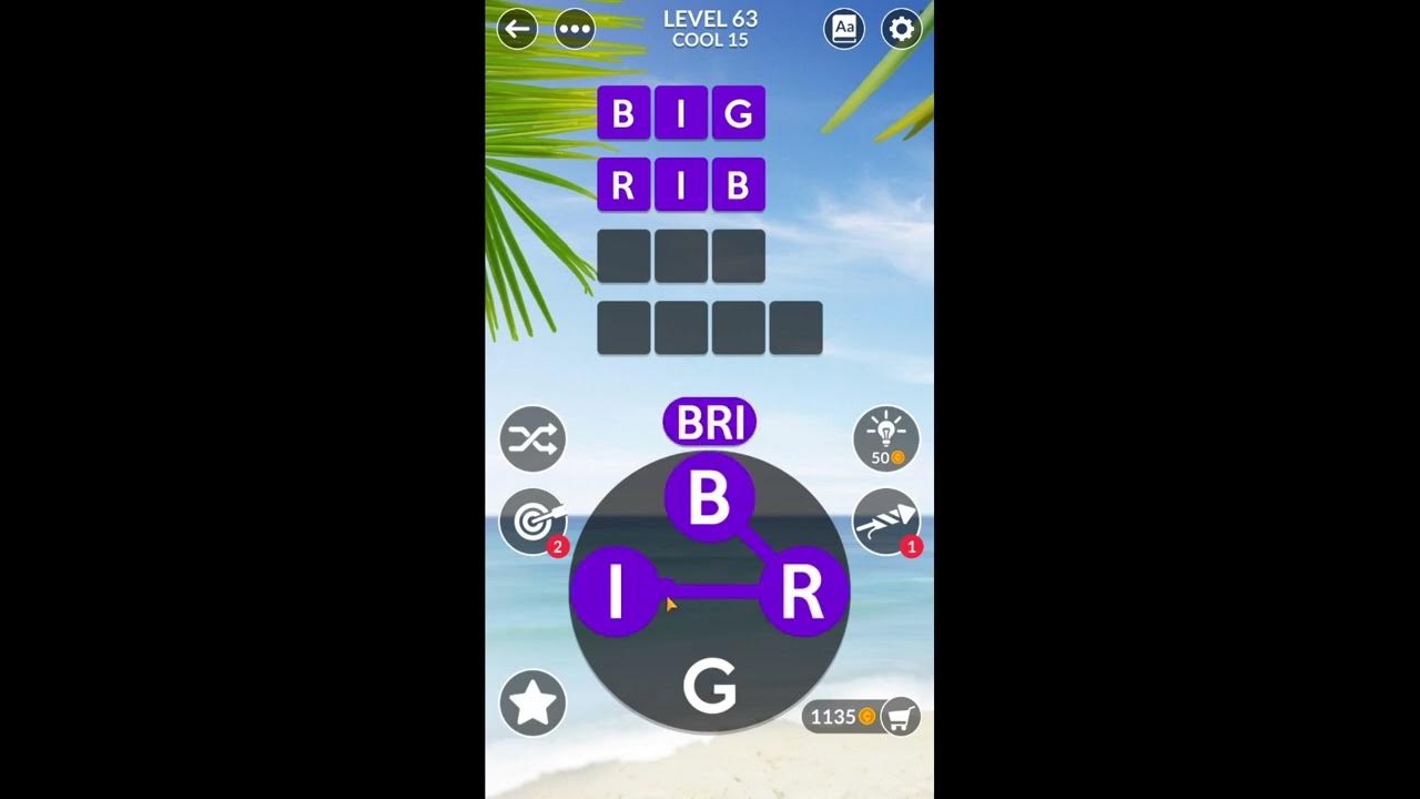 Wordscapes Uncrossed Level 63 Answers - YouTube