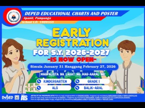 EARLY REGISTRATION FOR SCHOOL YEAR 2026 - 2027 PRINTABLES - YouTube