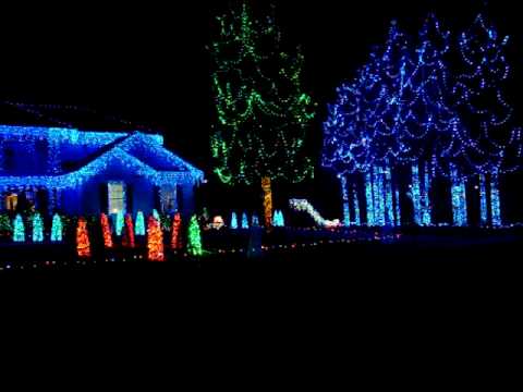 2009 extreme christmas lights in Absecon NJ by Connie Havens & Charles Auchter wizards in winter