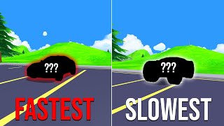 Dude Theft Wars The Fastest Vehicle Vs The Slowest Vehicle In This Game !!! 🤔🤔🤔