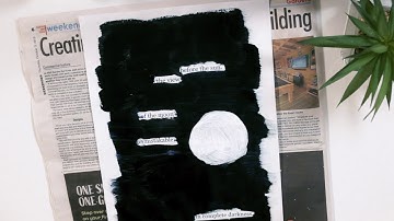 How to Create Black Out Poetry