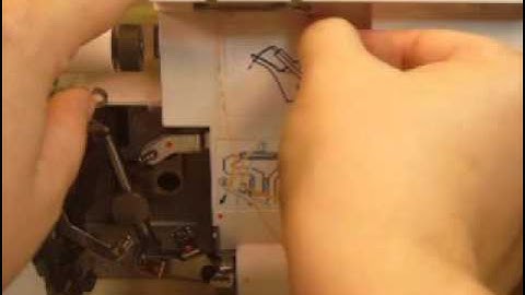 Singer Pro Finish Serger Threading:  Part 1