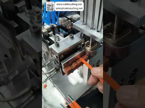 Vertical Thermal Wire Stripping Machine For Both Round and Flat Cables Using One Versatile Blade