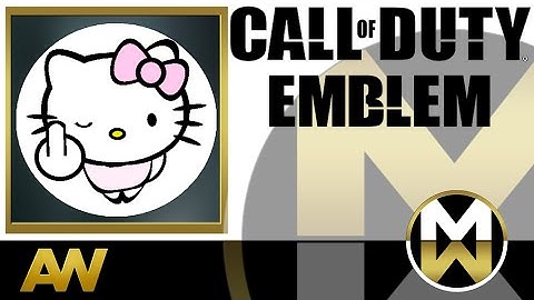COD Advanced Warfare Emblem Tutorial  - Hello Kitty