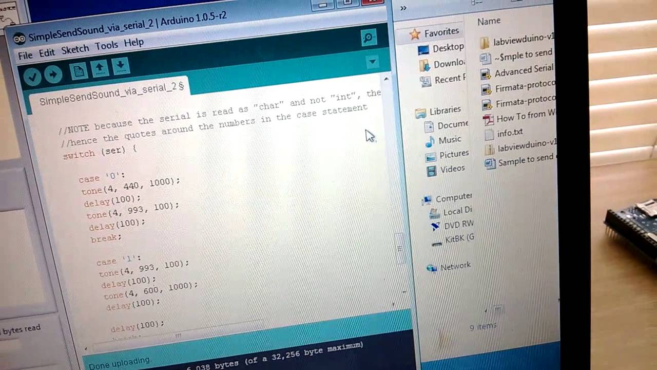 Arduino Serial Read File