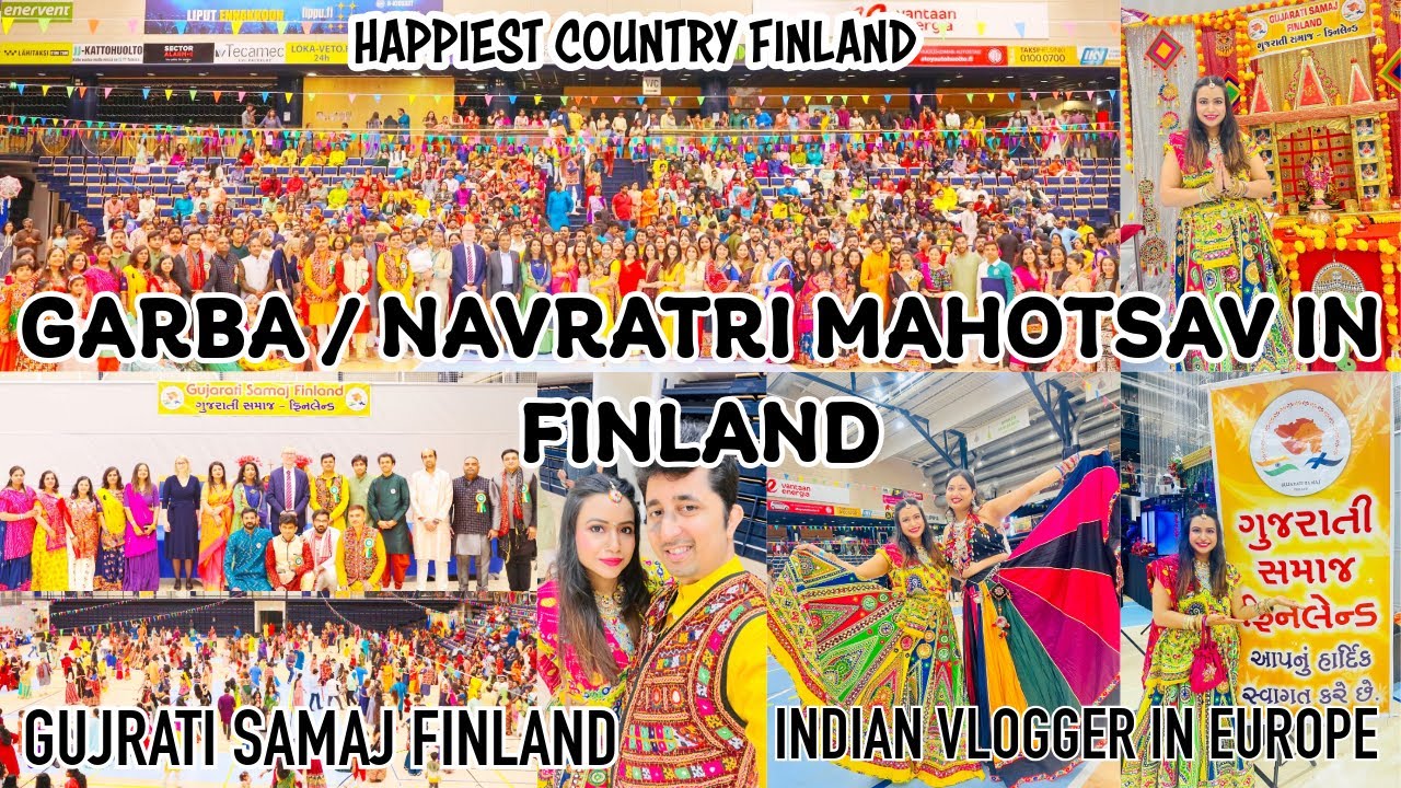 Finland's BIGGEST Grand Garbha Celebration By Gujrati Samajh! | Indian Vlogger In Finland /EUROPE