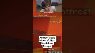 DrDonut react: Antfrost's Epic Minecraft Near Death Lava Escape!