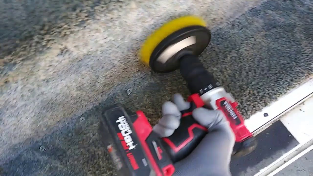 Carpet cleaning in RV with water damage Great results! YouTube